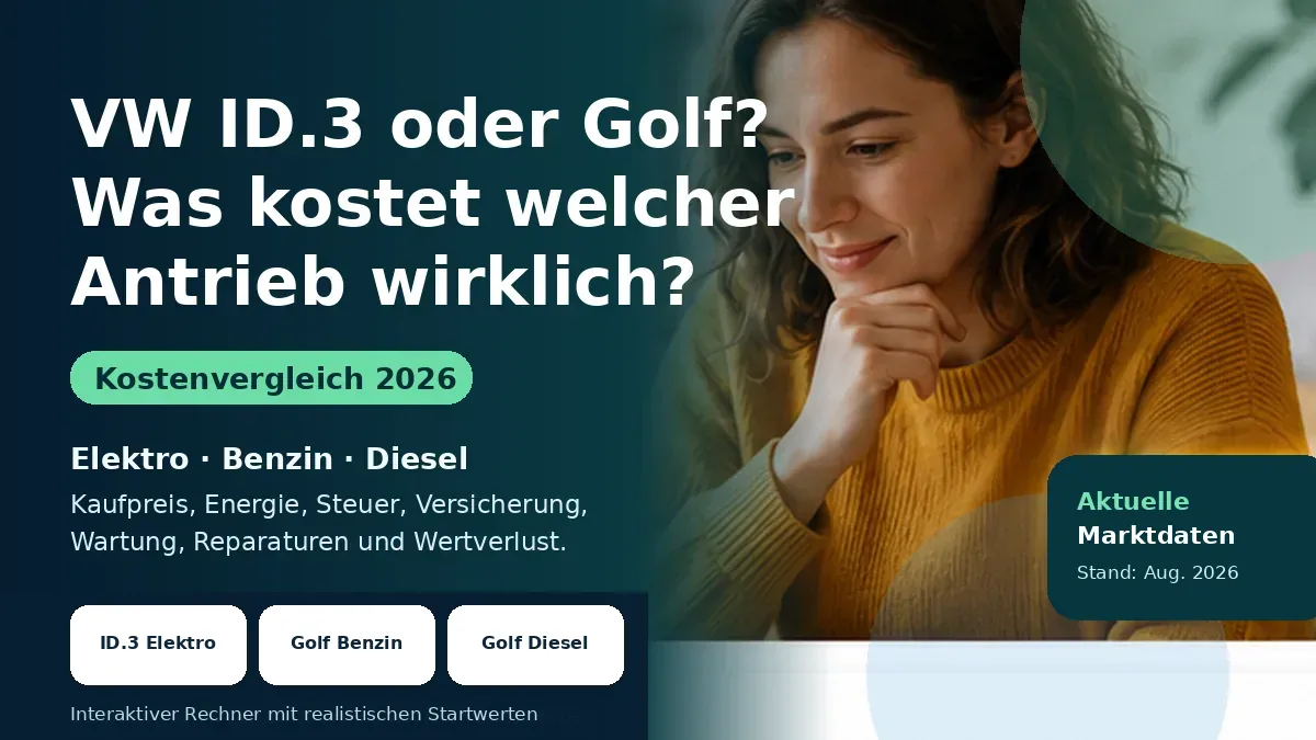VW ID.3 vs. Golf: Welcher Antrieb ist günstiger?